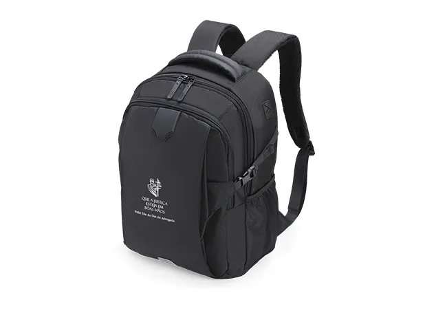 MOCHILA EM POLYESTER/PU - EXECUTIVE - 22L - PRETA