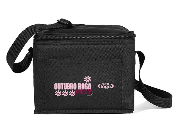 BOLSA TÉRMICA PRETA - 4L - 20x15x16cm -  NÃO IMPERMEÁVEL