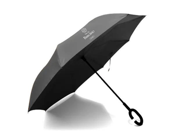 GUARDA-CHUVA INVERTIDO - CINZA - 108 CM