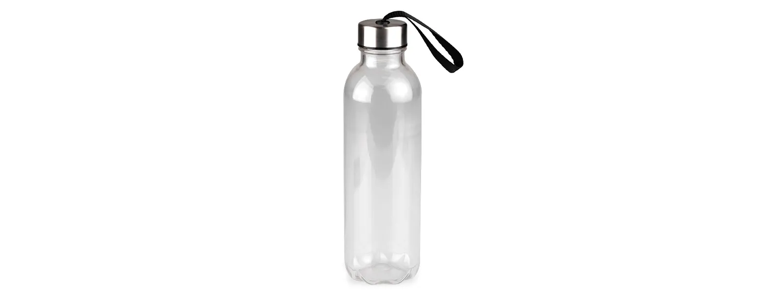 Kit boas vindas. Conta com mochila em nylon 420 branca; garrafa pet transparente e braçadeira esportiva para celular.