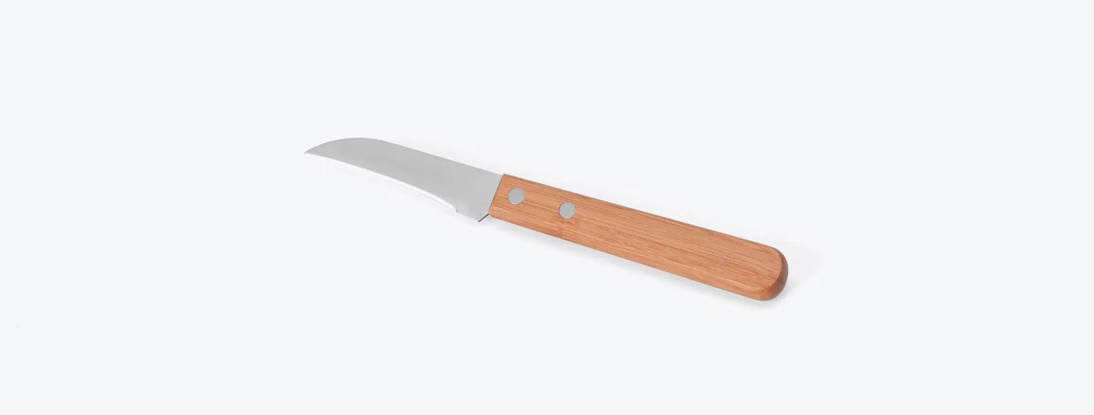 Conjunto de Facas em Bambu/Aço Inox; Acompanha faca 7'', faca 4 para frutas e faca 3 para legumes em Bambu/Inox. Como cortesia, na faca 7 fazemos uma gravação com os cortes do boi.