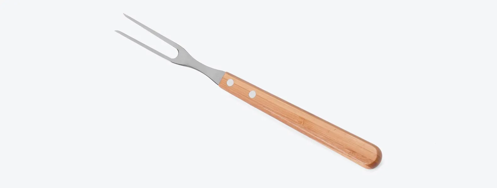 Conjunto de Faca em Bambu/Aço Inox com facas de 7 e 8'', garfo em Bambu/Inox. Como cortesia, na faca 8 fazemos uma gravação com os cortes do boi.