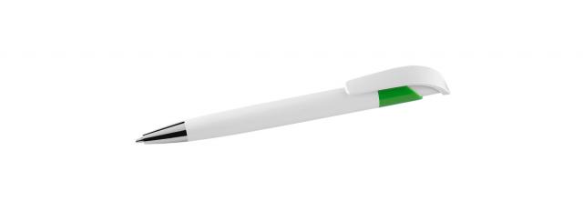 caneta-esferografica-plastica-branca-verde
