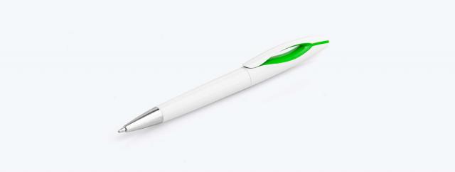 caneta-esferografica-plastica-branca-verde