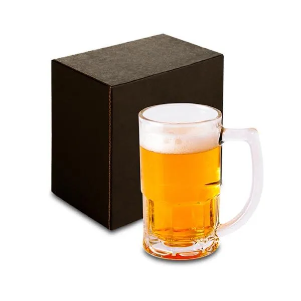 Caneca de Vidro para Chopp ou Cerveja. Capacidade: 340 ml