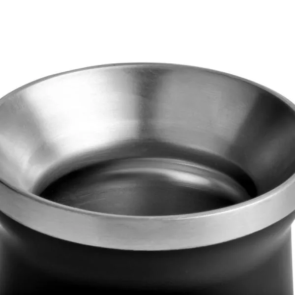 Cuia térmica em Aço Inox com bomba. Cuia confeccionada com dupla parede de inox, isolada a vácuo. Ideal para chimarrão ou tereré.