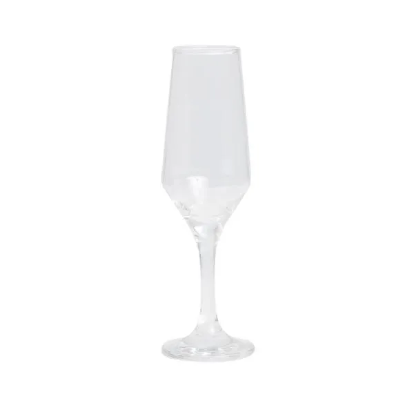 Taça de vidro para Champagne. Capacidade: 190ml