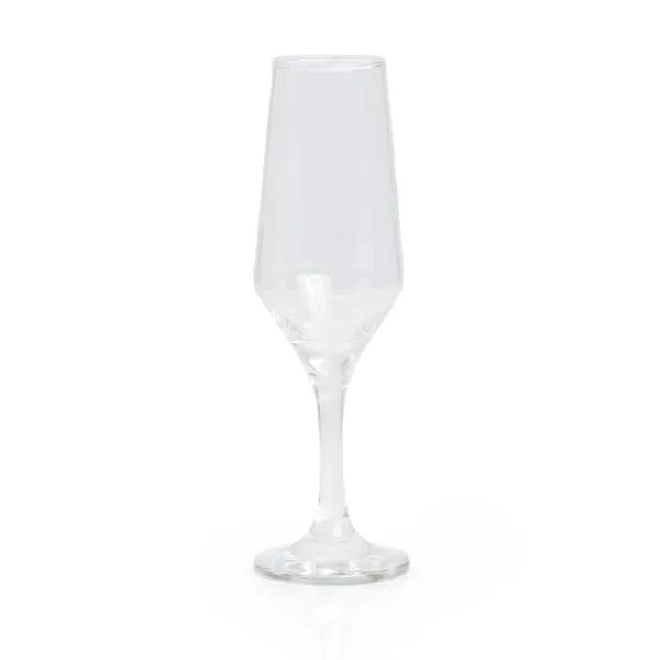 Taça de vidro para Champagne. Capacidade: 190ml