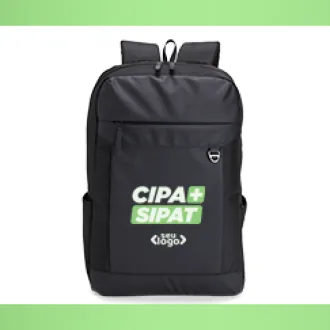 MOCHILA EM POLYESTER/PU - EXECUTIVE - 20L - PRETA