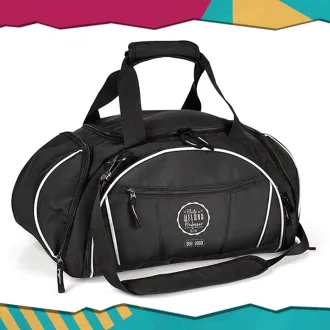 MALA ESPORTIVA EM NYLON / POLYESTER 300D PRETO - 35L