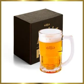 CANECA DE VIDRO PARA  CHOPP / CERVEJA - 340 ML