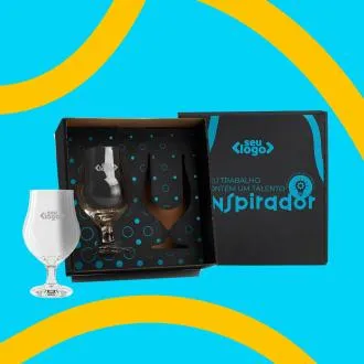 JOGO DE COPOS VIDRO P / CERVEJA / DRINK 400 ML - 2 PÇS