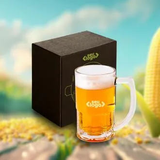 CANECA DE VIDRO PARA  CHOPP / CERVEJA - 340 ML