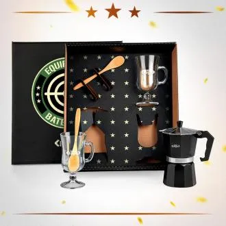 KIT PARA CAFÉ COM CAFETEIRA ITALIANA - 5 PÇS