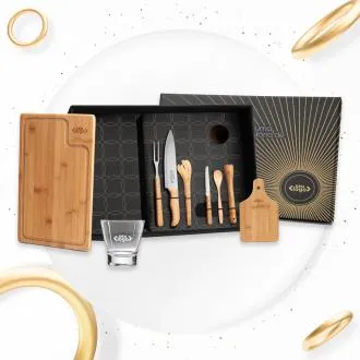 KIT PARA CHURRASCO E CAIPIRINHA - 9 PÇS