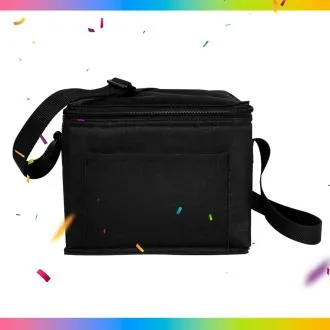 BOLSA TÉRMICA PRETA - 4L - 20x15x16cm -  NÃO IMPERMEÁVEL