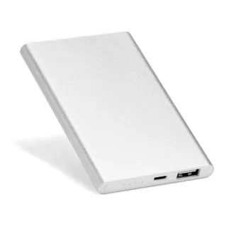 CARREGADOR PORTÁTIL USB PARA CELULAR - 4.400 mAh - PRATA