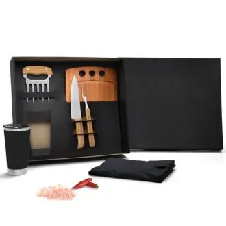 KIT PARA CHURRASCO COM COPO TÉRMICO - 6 PÇS