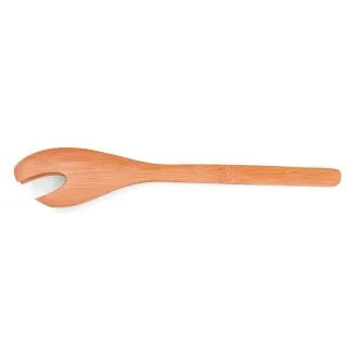 PEGADOR DE SALADA EM BAMBU COM CARTELA - 30 CM