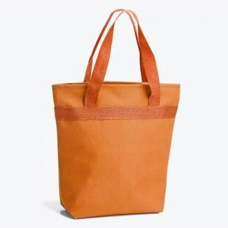 SACOLA TÉRMICA EM NYLON 600 - LARANJA - 5L - 20,5x8x27cm