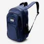 Mochila azul em Poliester 600D/1680D com alças para as costas, alça para as mãos, compartimento para notebook de até 15, 3 bolsos externos com zíper e 2 bolsos externos em tela. Utilidade do Produto: Uma mochila ideal para quem precisa de conforto, praticidade e organização no trabalho, nas viagens e no dia a dia.